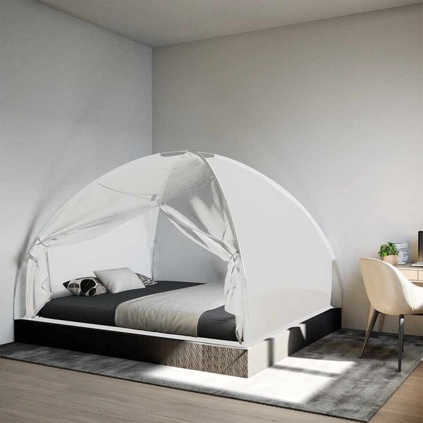 vidaXL Moskytiéra jurta s dverami 220 sieťka biela 200x180x135 cm