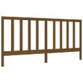 vidaXL Posteľný rám s čelom medovo-hnedý 200x200 cm masívne drevo