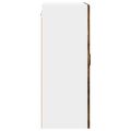 vidaXL Nástenný sklenený kabinet PORTO Dymová dub 60 x 31 x 80 cm