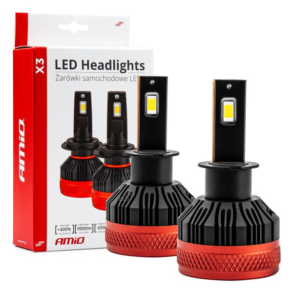 LED žiarovky hlavného svietenia X3 Series H3 AMiO