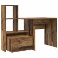 vidaXL Stôl Staré drevo Kompozitné drevo 131,5 x 50 x 106,5 cm