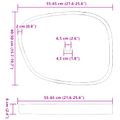 vidaXL Umývadlo na umývanie Sivá 65_x_50_x_6_cm Riečna skala