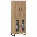 vidaXL Highboard 2 ks Remeselný dub 69,5 x 34 x 180 cm