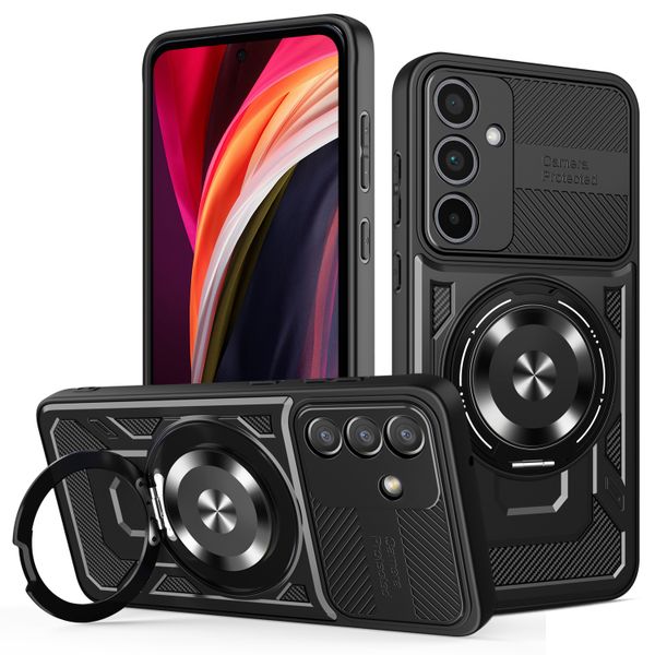 Ochranné puzdro Defender Armor Mag pre Samsung Galaxy A55 5G čierne