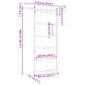 vidaXL Posuvné dvere 80 x 208 cm Borovicový masív Prírodná