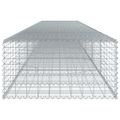vidaXL Gabiónový kôš s krytom 600x100x50 cm pozinkované železo