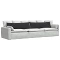 vidaXL Vankúše na pohovku 2 pcs Čierna 145 x 40 cm Kordúrová tkanina