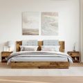 vidaXL Nočné skrinky 2 ks Old Wood 40x30x39 cm Engineered Wood