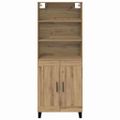 vidaXL Highboard 2 ks Remeselný dub 69,5 x 34 x 180 cm