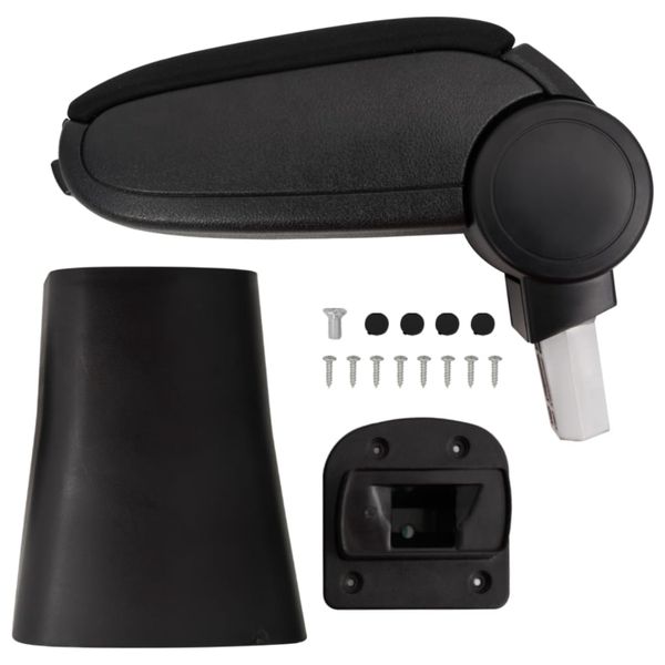 vidaXL Lakťová opierka do auta čierna 16x36x(41-57) cm ABS