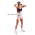 Sada masážny hula hoop HMS HHW06 zelený so závažím a počítadlom a zoštíhľujúceho pásu BR163 plus size