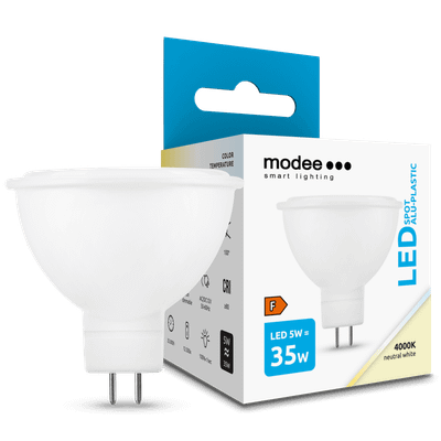 Modee Lighting LED Spot žiarovka 5W GU5.3 / MR16 neutrálna biela (ML-MR164000K5WN)