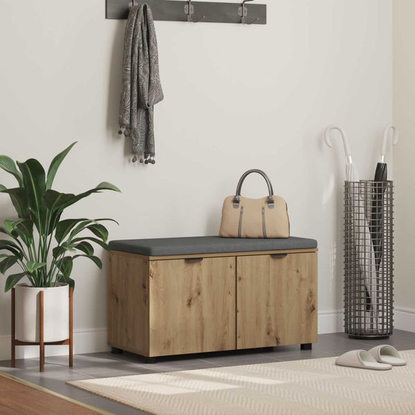 vidaXL Predsieňová lavica Remeselný Dub 80 x 38 x 46 cm