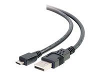 USB A to Micro USB Cable - USB 2.0 - M/M - Kábel USB - USB (M) do Micro USB typ B (M) - 3 m - čierna