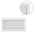 vidaXL Otočné a sklopné okno do suterénu RISOR 110 x 60 cm PVC a sklo