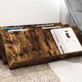 vidaXL Regál na časopisy Dymová dub 90 x 53 x 28,5 cm Kompozitné drevo