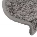vidaXL Schodové rohože 15 ks 65x21x4 cm sivé, polkruhové, veľké