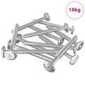 vidaXL Drevo skrutky 1350 ks Strieborná Oceľ