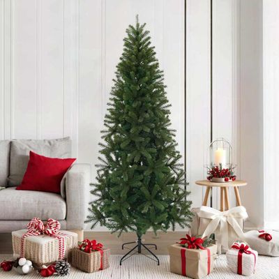 vidaXL Umelý vianočný stromček Zelená 180 cm PVC, PE a oceľ