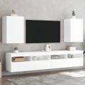 vidaXL TV nástenné skrinky 2 ks biele 40,5x30x60 cm kompozitné drevo