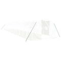 vidaXL Fóliovník s oceľovým rámom biely 48 m² 16x3x2 m