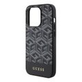 Guess Case for iPhone 14 Pro Max 6.7" GUHMP15XHGCFSEK Black HC MAGSAFE GCUBE PU STRIPE