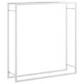 vidaXL Stojan na krbové drevo 110x28x116 cm nehrdzavejúca oceľ