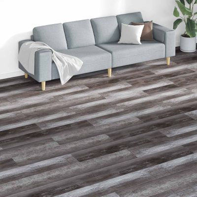 vidaXL Podlahové dosky 18 pcs Hnedá 5,26 m² PVC