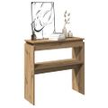 vidaXL Konzolový stolík Artisan Dub 80x30x80 cm Konštruktérske drevo