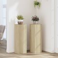 vidaXL Stojany na rastliny 2 ks dub sonoma 25x25x80cm kompozitné drevo
