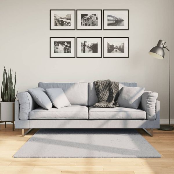 vidaXL Koberec HUARTE s krátkym vlakom umývateľný sivý 120x120 cm
