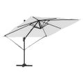 vidaXL Roma Parasol Béžová 286 x 284 x 265 cm Hliník a polyester