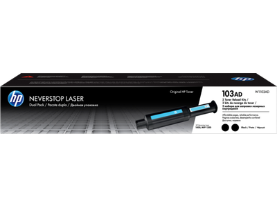 HP 103AD Black Neverst. Laser, dvojbalenie, W1103AD