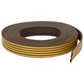 vidaXL Samolepiaca tesniaca páska na okno Hnedá 9 x 6 mm 12 m