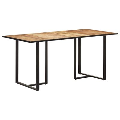 vidaXL Jedálenský stôl 160 cm surové mangovníkové drevo