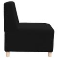 vidaXL Bezrúčková modulárna sofa jednotka 3 ks Čierna