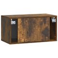 vidaXL Nástenná TV skrinka Nástenný Dymový dub 59,5 x 31 x 30 cm