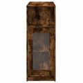 vidaXL Barový stôl s policami dymový dub 101x40x103,5 cm kompoz. drevo
