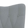 vidaXL Relaxačné kreslo s podnožkou, svetlosivé, látka