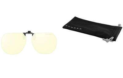 GUNNAR kancelárske/herné okuliare CLIP-ON MOFFET ONYX jantárové sklá BLF 65 NATURAL focus