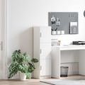 vidaXL Highboard Biela 31.5 x 32 x 122.5 cm