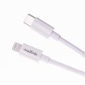 Nabíjačka Maxlife MXTC-06-20AC PD QC 1x USB-C 1x USB 20W biela + kábel USB-C - Lightning 20W