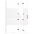 vidaXL Skladací sprchový kút ESG 120x140 cm biely