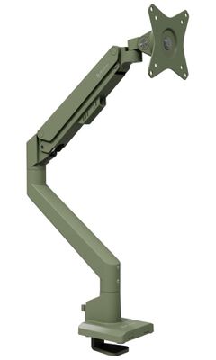 AROZZI ALZARE NEO Forest Green/ stolný držiak pre monitory/ plynový piest/ kovový/ mechovo zelený Držiak, VESA, stolný, pre monitor, -45°/+45°, otáčanie ±90° (180°), rotácia 360°, nosnosť 9kg, zelený