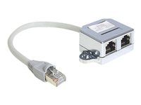 Rozdeľovač Ethernet 100Base-TX - RJ-45 (M) do RJ-45 (4 piny) (F) - 15 cm