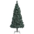 vidaXL Umelý vianočný stromček so stojanom, zelený 240 cm, PET