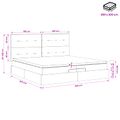 vidaXL Polohovací postel s matrací Čierna 200 x 200 cm Zamat
