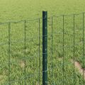 vidaXL Euro oplotenie s pilierom 10 x 0,4 m PVC potiahnutá oceľ Zelená