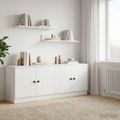 vidaXL Úložný kabinet na poschodovú posteľ 2 ks Biela 66 x 35 x 48 cm