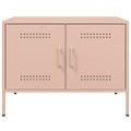 vidaXL TV skrinky 2 ks ružové 68x39x50,5 cm oceľ